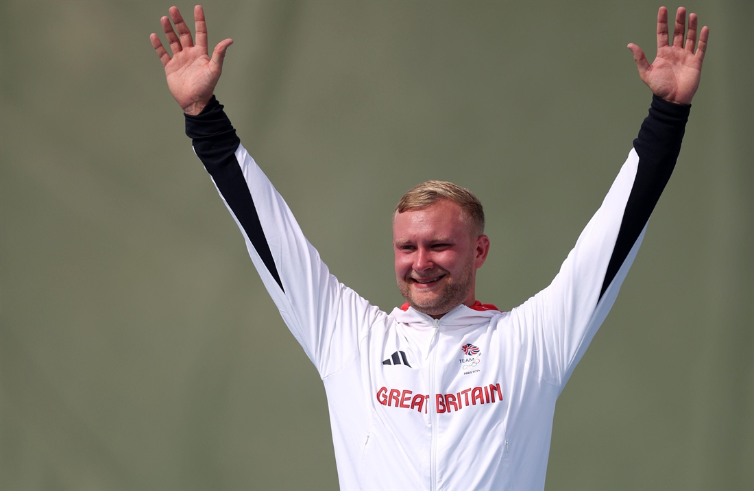 Great Britain&#8217;s Nathan Hales wins men&#8217;s trap shooting gold in Paris