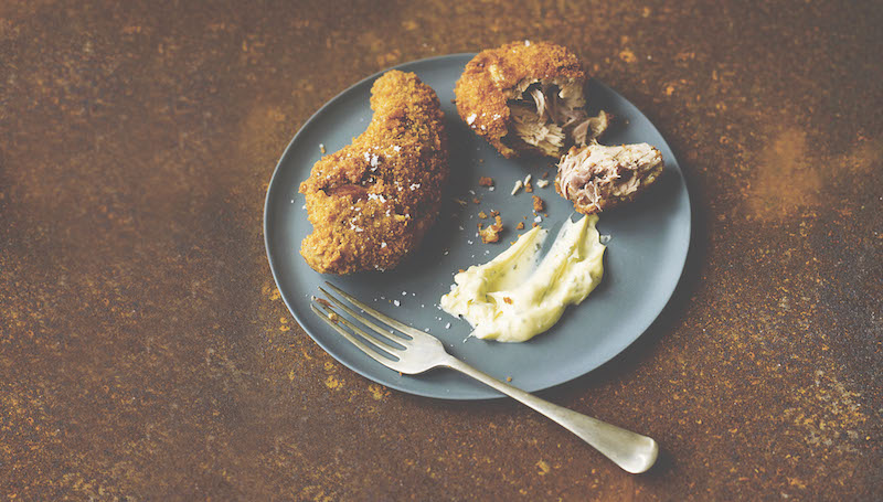 CRISPY RABBIT WITH MARJORAM & LEMON MAYONNAISE