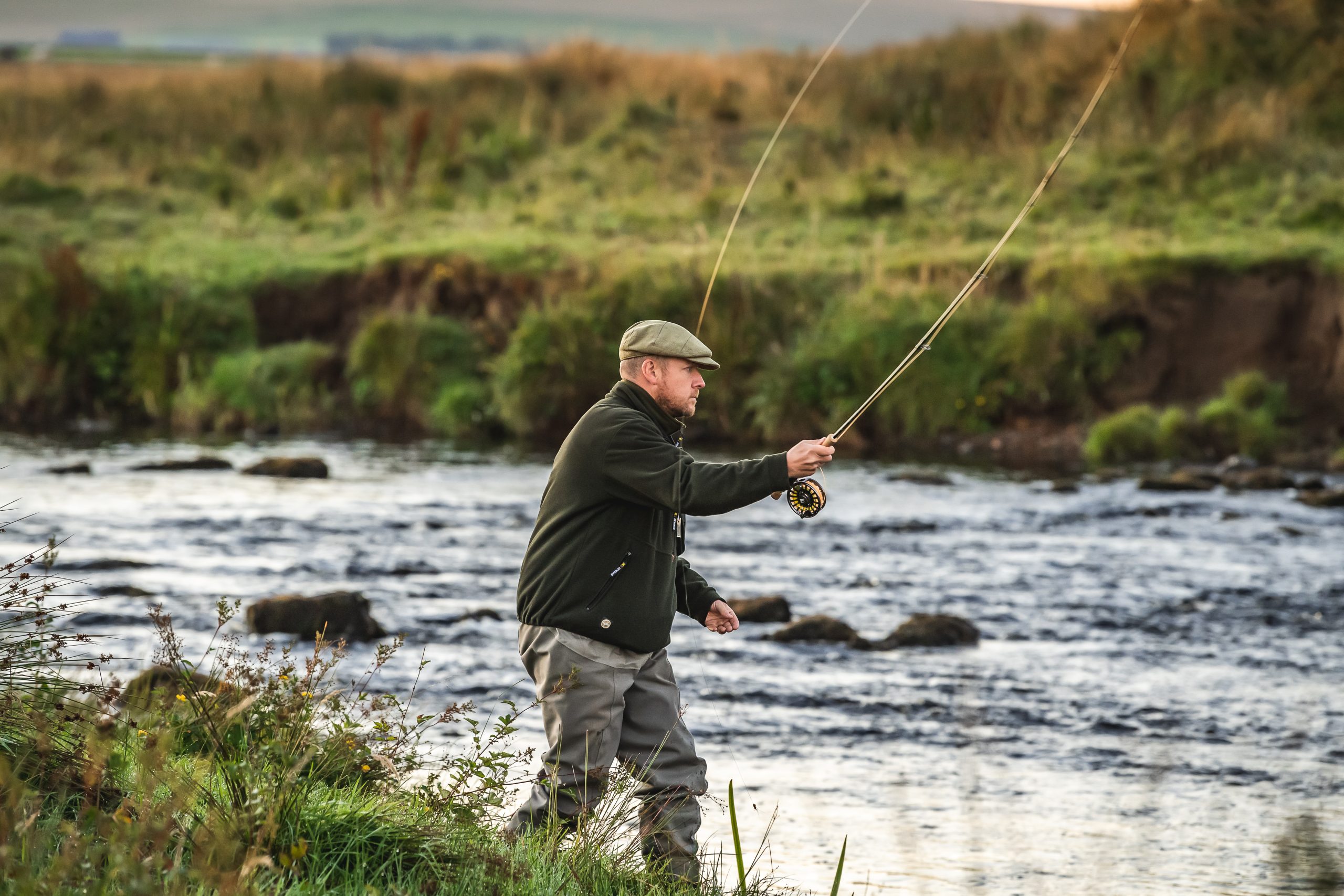 Man casting a line