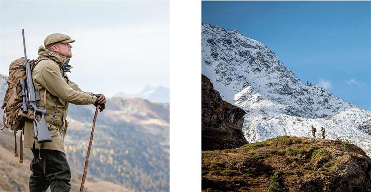 hunting in the alps