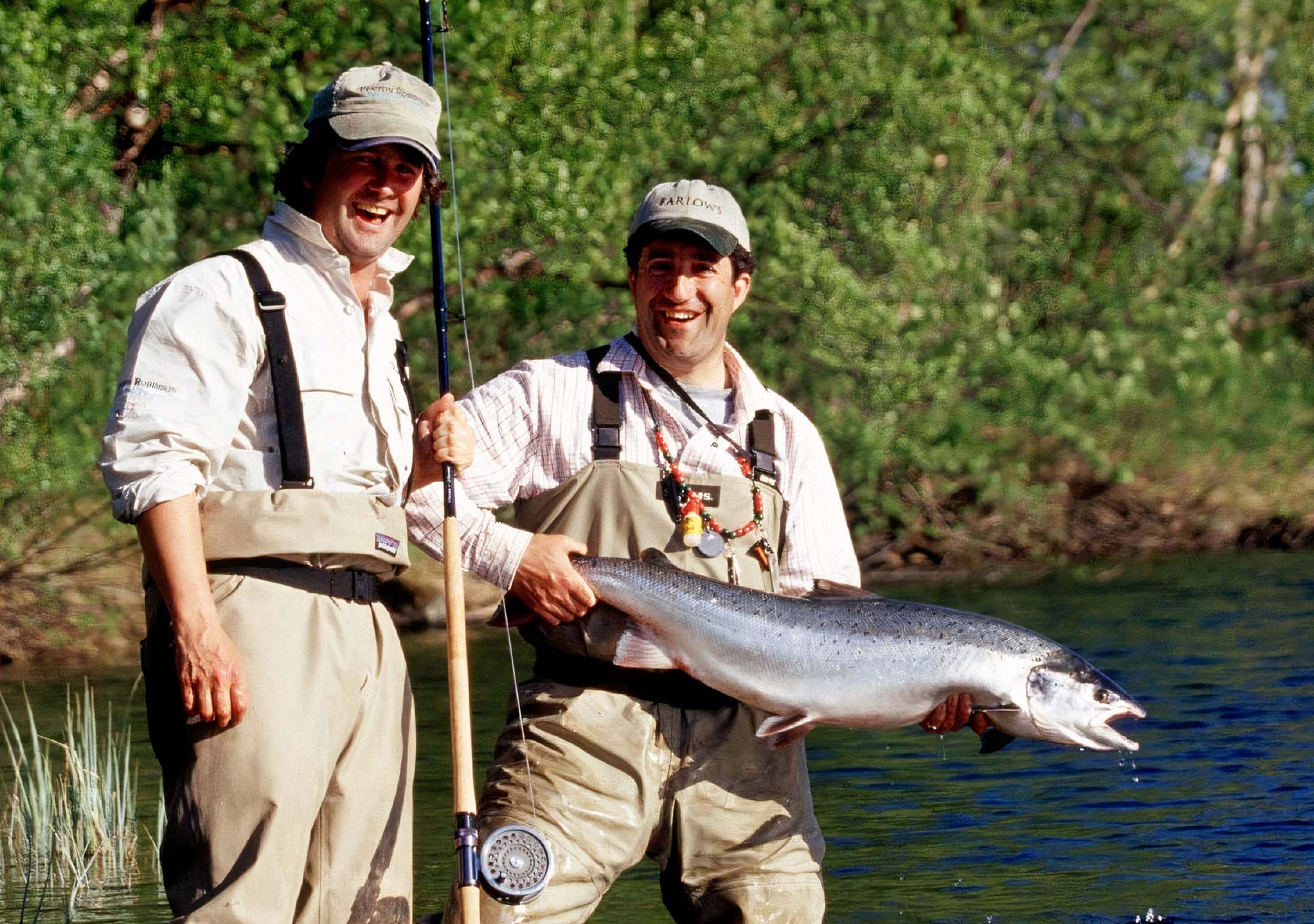 Men holding fish