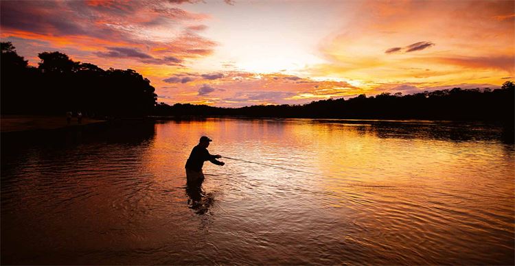 sunset fishing