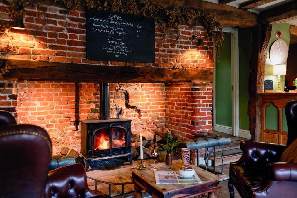 The old interior of the Bildeston Crown