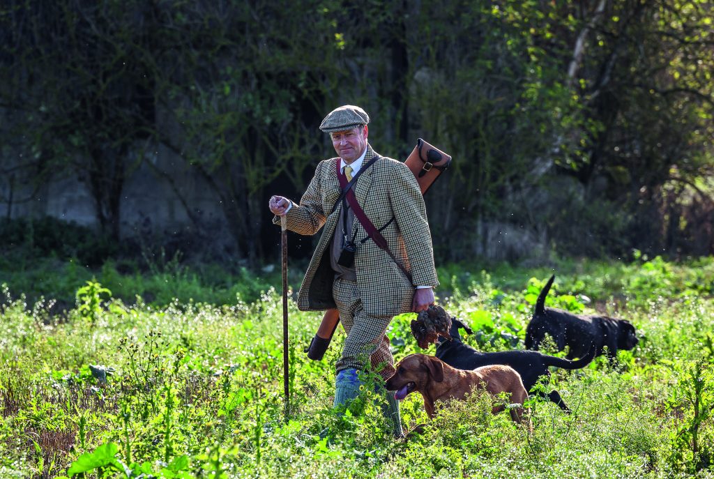 George Ponsonby with his dogs