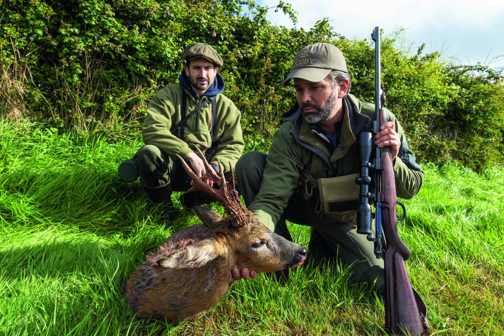 Don Trump Jnr with shot roe deer